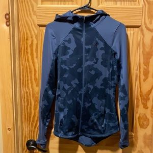 Women’s Under Armour Cold Gear full-zip hooded running jacket, medium.